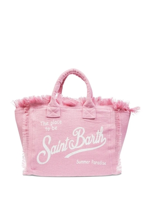 MC2 Saint Barth Colette linen tote bag - Pink