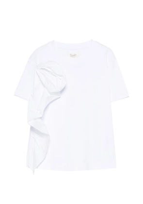 PSOPHIA ruffled T-shirt - White