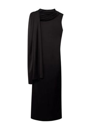 Another Tomorrow scarf-detail dress - Black