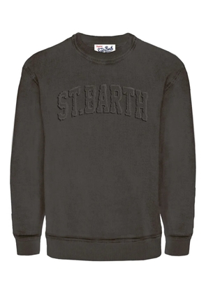 MC2 Saint Barth logo-embroidered long-sleeved sweatshirt - Grey