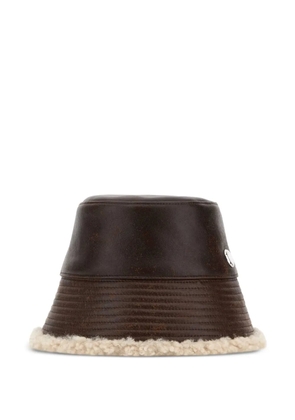 Stella McCartney logo plush-lined bucket hat - Brown