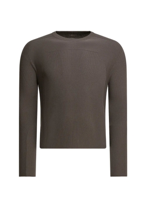 Rick Owens ribbed panelled sweater - Brown