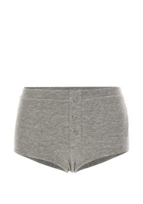 ENTIRE STUDIOS Booty buttons-ribbed shorts - Grey