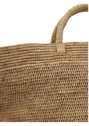 IBELIV raffia shopping bag - Neutrals