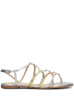 Werner metallic-effect sandals - Silver
