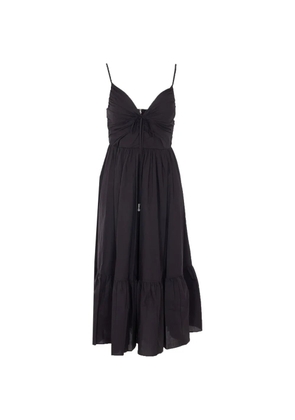 Michael Michael Kors thin-strap V-neck dress - Black