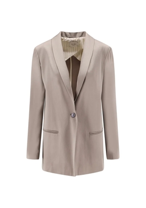 Alysi single-breasted blazer - Neutrals