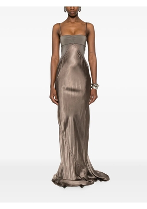 Rick Owens Combo slip gown - Brown