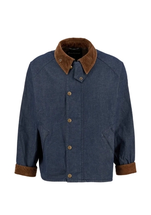 Barbour corduroy-collar denim jacket - Blue