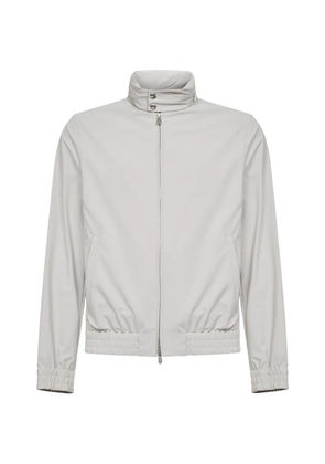 Brunello Cucinelli snap-buttoned zip-fastening jacket - Grey