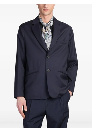 Emporio Armani virgin wool blazer - Blue