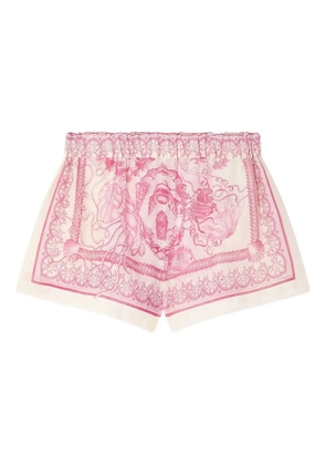 Versace Underwater Barocco cover-up shorts - Neutrals