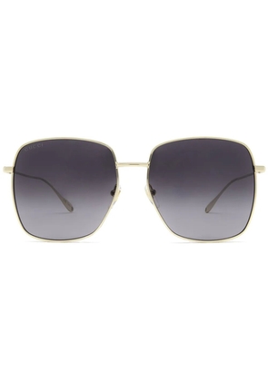 Gucci Eyewear oversized-frame gradient sunglasses - Gold