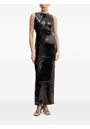 Bardot Portia sequin open back dress - Black
