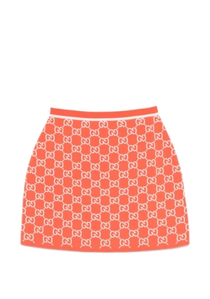 Gucci patterned mini skirt - Orange