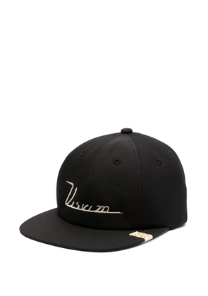 visvim embroidered logo cap - Black