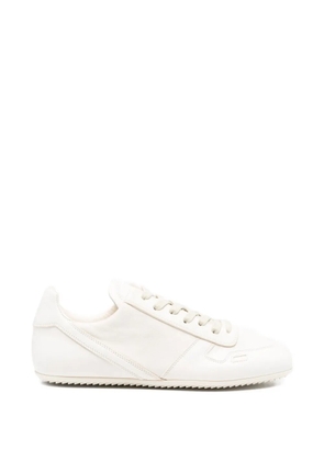Rick Owens low top leather sneakers - White