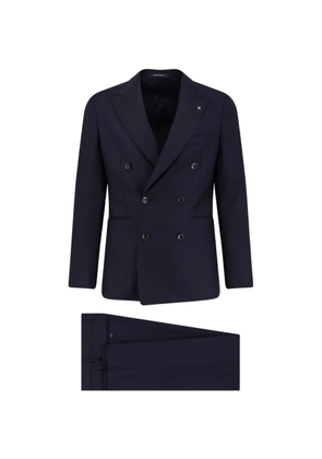 Tagliatore double-breasted peak lapel suit - Blue