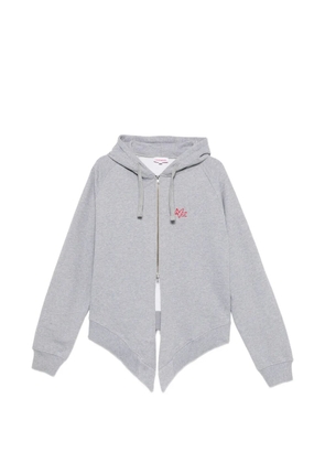Charles Jeffrey Loverboy zip-up hoodie - Grey