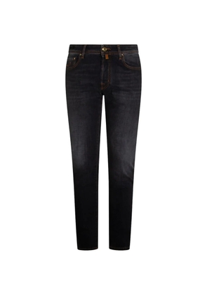 Jacob Cohën belt-loops skinny jeans - Black
