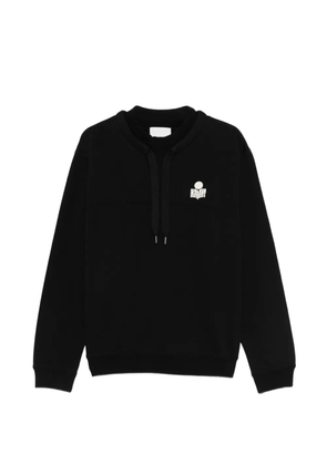 MARANT Merone drawstring logo sweatshirt - Black