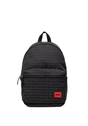 HUGO logo backpack - Black