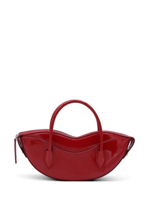 Fiorucci handles zip leather shoulder bag - Red
