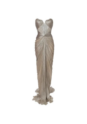 Iris Serban Adelaine strapless split maxi dress - Silver