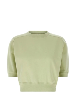 Auralee Cropped cuffed T-shirt - Green