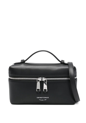 Emporio Armani zip-around tote bag - Black