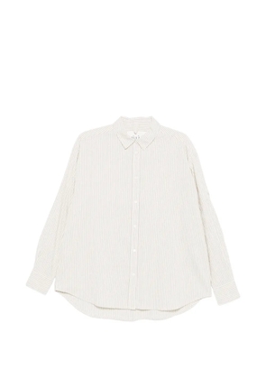 Aiayu striped long-sleeve shirt - Neutrals