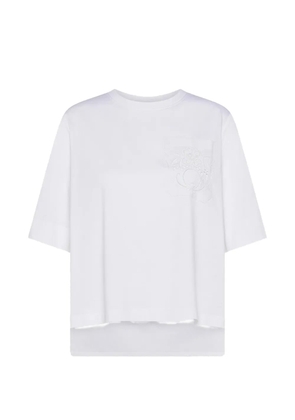 Seventy embroidered pocket t-shirt - White