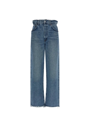 AGOLDE Lyonne frayed-hem jeans - Blue