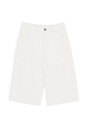 Soeur pocket denim shorts - White