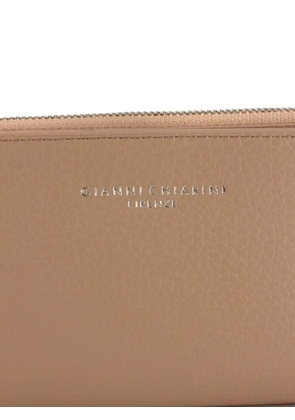 GIANNI CHIARINI hammered zip wallet - Pink