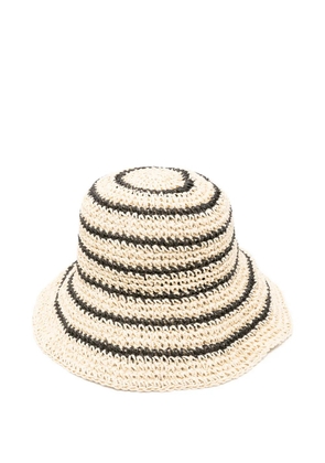 By Malene Birger striped sun hat - Neutrals