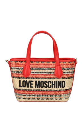 Love Moschino striped tote bag - Neutrals