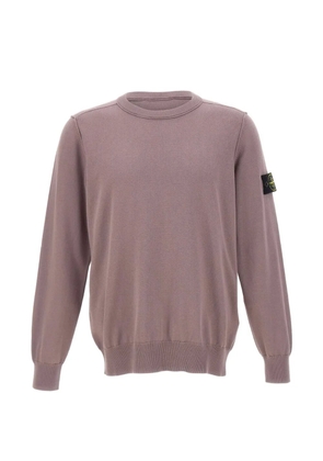 Stone Island logo crew-neck sweatshirt - Purple