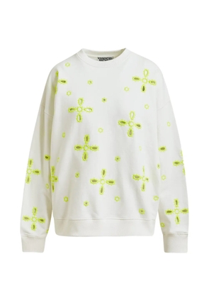 Essentiel Antwerp Jix broderie-anglaise sweatshirt - White
