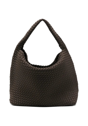 MARREA large braided shoulder bag - Brown