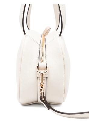 LIU JO embossed-logo tote bag - Neutrals