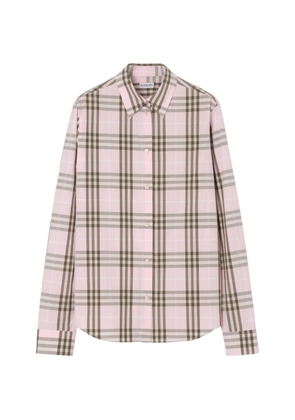 Burberry checked-pattern shirt - Pink