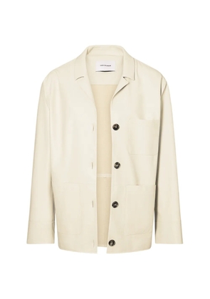 Yves Salomon button leather jacket - Neutrals