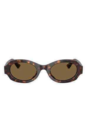 Giorgio Armani tortoiseshell oval-frame sunglasses - Green