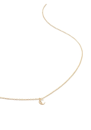 Monica Vinader 14kt yellow gold small Initial C necklace