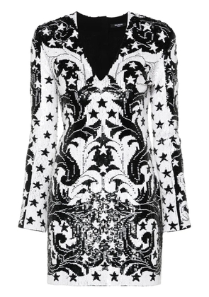 Balmain sequinned mini dress - Black