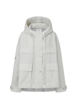 TOMBOY hooded utility-design jacket - Grey