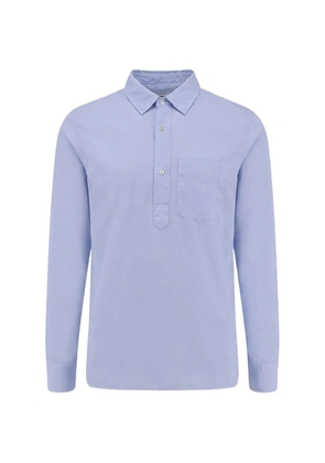 ASPESI chest-pocket long-sleeve polo - Blue