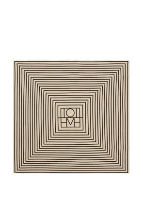 TOTEME monogram silk scarf - Neutrals