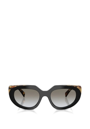 Prada Eyewear geometric oval sunglasses - Black